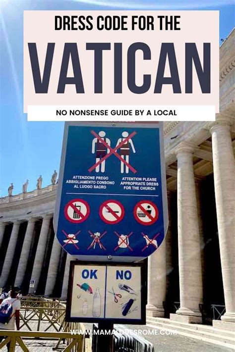 VATICAN DRESS CODE .